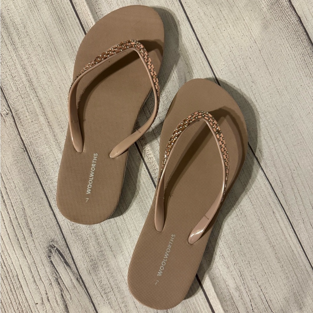 Jewelled Flip Flops